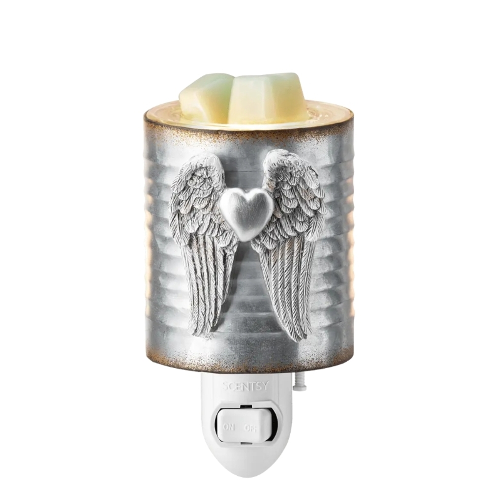 Scentsy Silver Angelic Wings Plug-In Warmer